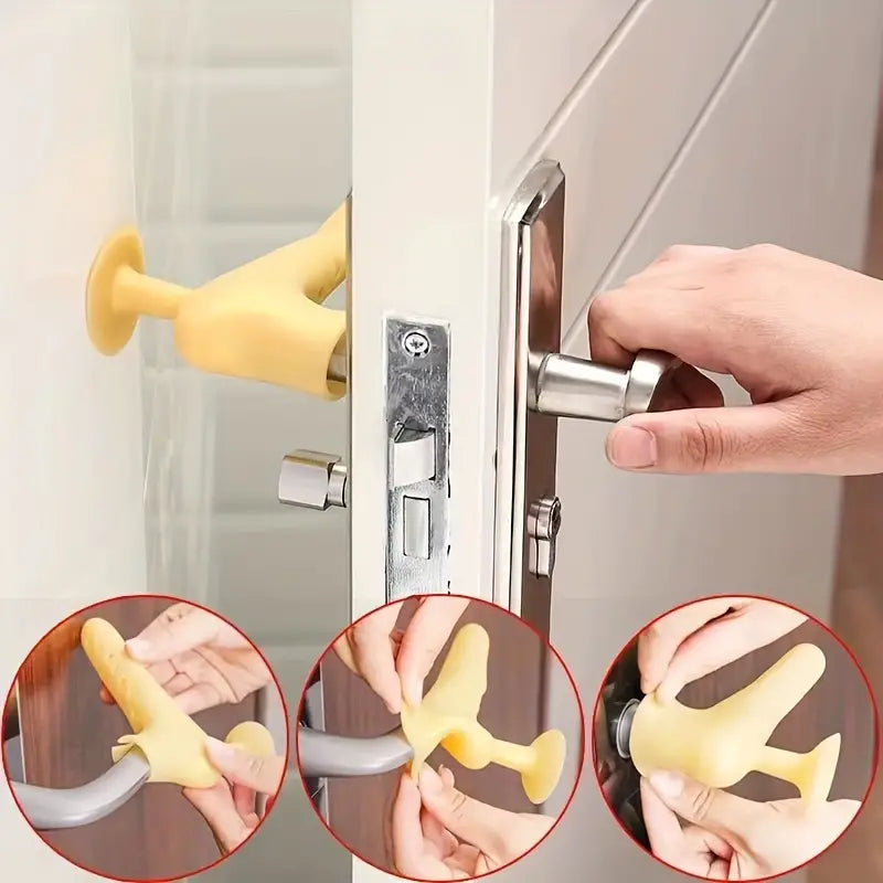 2 In 1 Silicon Door Knob Cover, Anti-Collision Door Knob Pad, Noiseless Suction Cup Doorknob Cover, Children's Safety Door Handle, Antistatic Silicone Door Knob Cover 2 In 1 Silicon Door Knob Cover, Anti-Collision Door Knob Pad, Noiseless Suction Cup Doorknob Cover, Children's Safety Door Handle, Antistatic Silicone Door Knob Cover